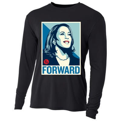 Shepard Fairey Kamala Harris Forward Cooling Performance Long Sleeve Crew
