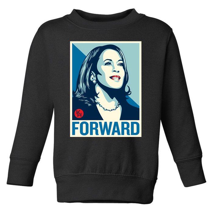 Shepard Fairey Kamala Harris Forward Toddler Sweatshirt