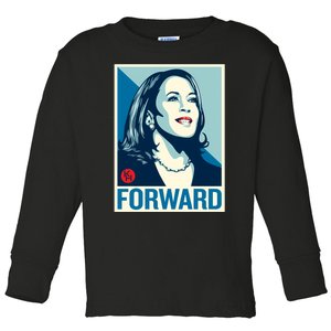 Shepard Fairey Kamala Harris Forward Toddler Long Sleeve Shirt