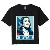 Shepard Fairey Kamala Harris Forward Women's Crop Top Tee