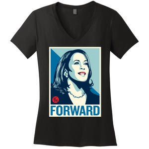 Shepard Fairey Kamala Harris Forward Women's V-Neck T-Shirt