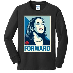 Shepard Fairey Kamala Harris Forward Kids Long Sleeve Shirt