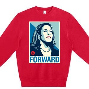 Shepard Fairey Kamala Harris Forward Premium Crewneck Sweatshirt