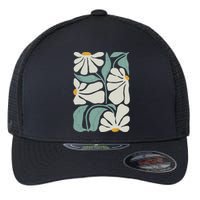 Subtle Flower Kamala Harris Boho Aesthetic Flexfit Unipanel Trucker Cap