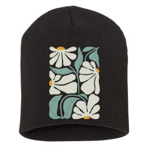 Subtle Flower Kamala Harris Boho Aesthetic Short Acrylic Beanie