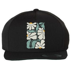 Subtle Flower Kamala Harris Boho Aesthetic Wool Snapback Cap