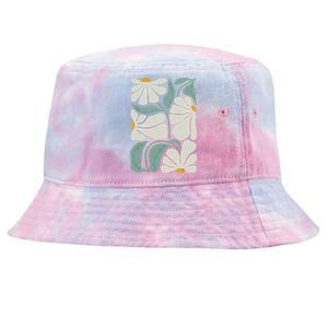 Subtle Flower Kamala Harris Boho Aesthetic Tie-Dyed Bucket Hat