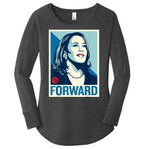 Shepard Fairey Kamala Harris Forward Women's Perfect Tri Tunic Long Sleeve Shirt