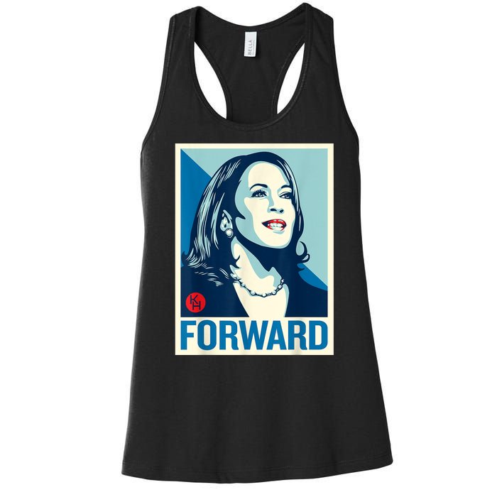 Shepard Fairey Kamala Harris Forward Women's Racerback Tank