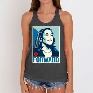 Shepard Fairey Kamala Harris Forward Women's Knotted Racerback Tank