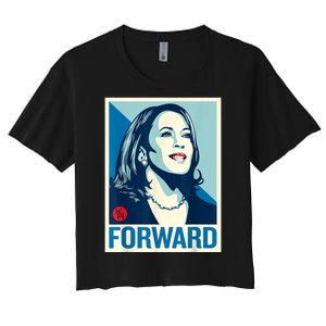 Shepard Fairey Kamala Harris Forward Women's Crop Top Tee