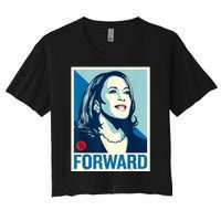 Shepard Fairey Kamala Harris Forward Women's Crop Top Tee