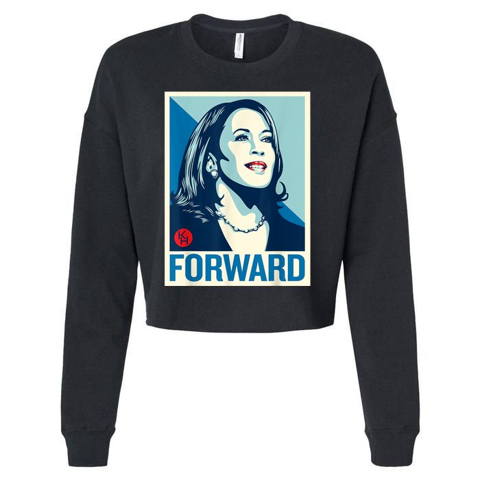 Shepard Fairey Kamala Harris Forward Cropped Pullover Crew