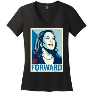 Shepard Fairey Kamala Harris Forward Women's V-Neck T-Shirt