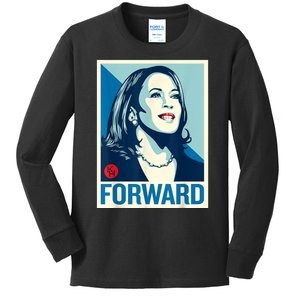 Shepard Fairey Kamala Harris Forward Kids Long Sleeve Shirt