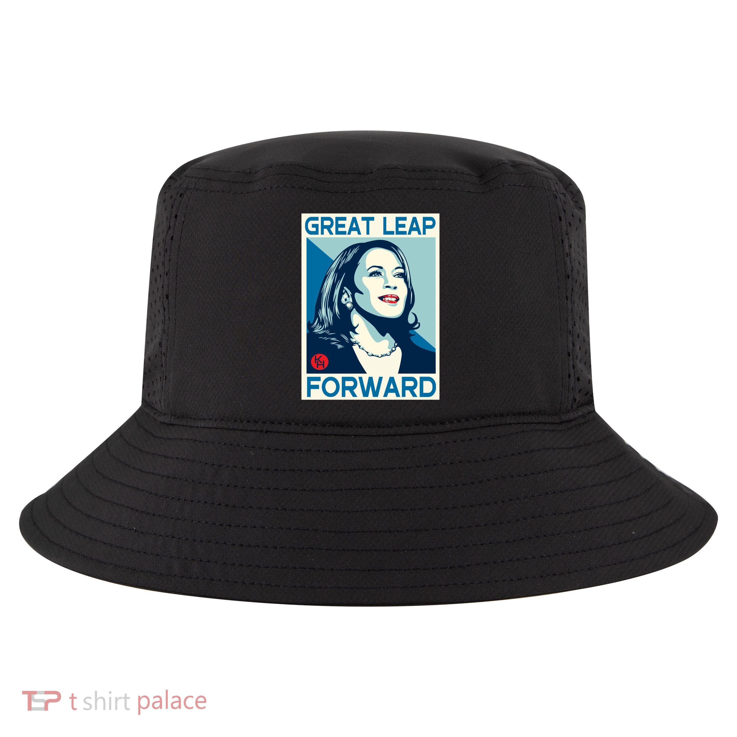 Shepard Fairey Kamala Harris Forward Great Leap Forward Kamala Harris Forward Cool Comfort Performance Bucket Hat