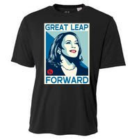 Shepard Fairey Kamala Harris Forward Great Leap Forward Kamala Harris Forward Cooling Performance Crew T-Shirt