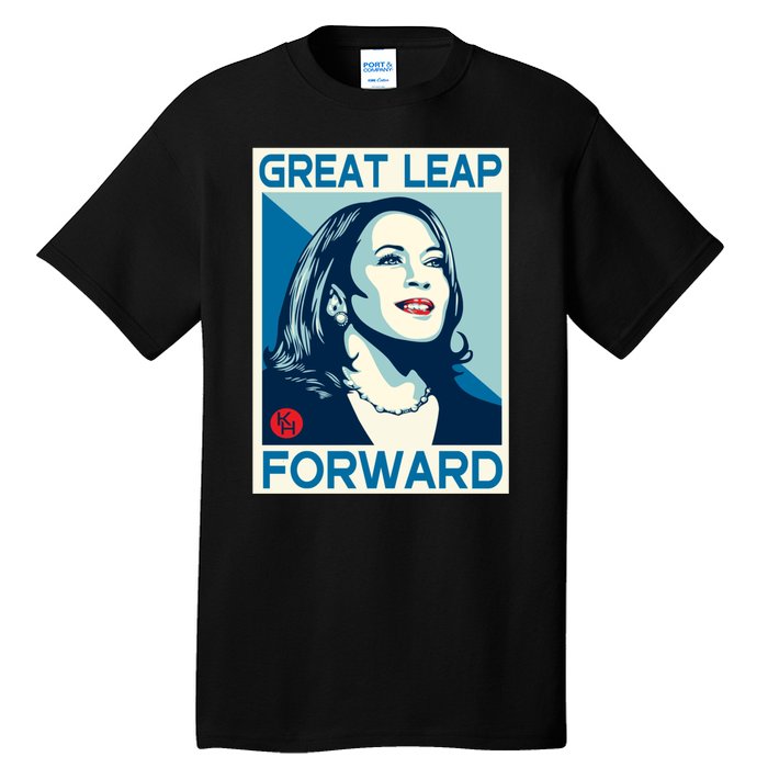 Shepard Fairey Kamala Harris Forward Great Leap Forward Kamala Harris Forward Tall T-Shirt