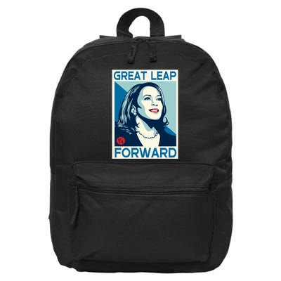Shepard Fairey Kamala Harris Forward Great Leap Forward Kamala Harris Forward 16 in Basic Backpack