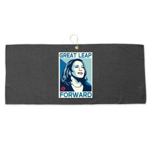 Shepard Fairey Kamala Harris Forward Great Leap Forward Kamala Harris Forward Large Microfiber Waffle Golf Towel