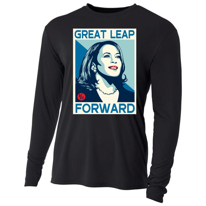 Shepard Fairey Kamala Harris Forward Great Leap Forward Kamala Harris Forward Cooling Performance Long Sleeve Crew