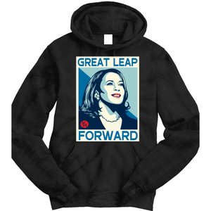 Shepard Fairey Kamala Harris Forward Great Leap Forward Kamala Harris Forward Tie Dye Hoodie