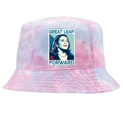 Shepard Fairey Kamala Harris Forward Great Leap Forward Kamala Harris Forward Tie-Dyed Bucket Hat