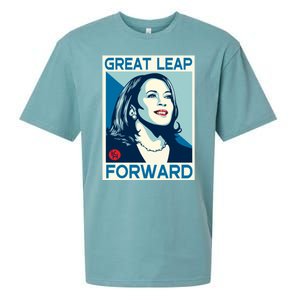 Shepard Fairey Kamala Harris Forward Great Leap Forward Kamala Harris Forward Sueded Cloud Jersey T-Shirt