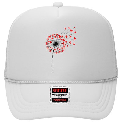 Subtle F K Trump Morse Code Dandelion Stem Heart Valentine Trucker Hat