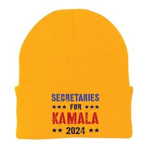 Secretaries For Kamala 2024 Election Grab Him By Ballot Knit Cap Winter Beanie