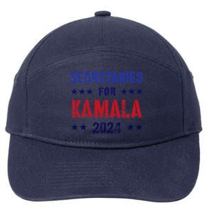 Secretaries For Kamala 2024 Election Grab Him By Ballot 7-Panel Snapback Hat