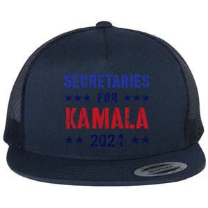 Secretaries For Kamala 2024 Election Grab Him By Ballot Flat Bill Trucker Hat