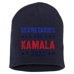 Secretaries For Kamala 2024 Election Grab Him By Ballot Short Acrylic Beanie