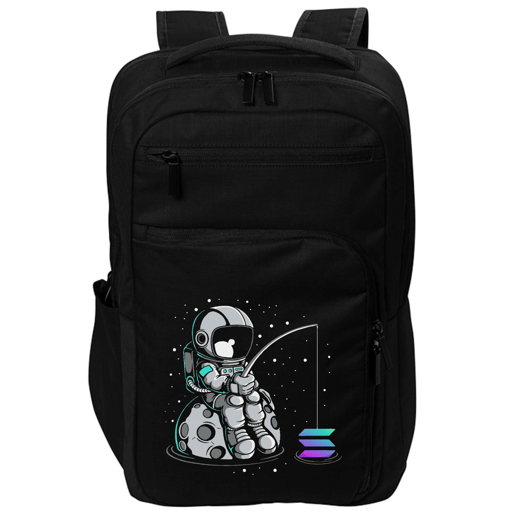 Solana Fishing Krypto Bullrun Sol Token Rich Millionaire Impact Tech Backpack