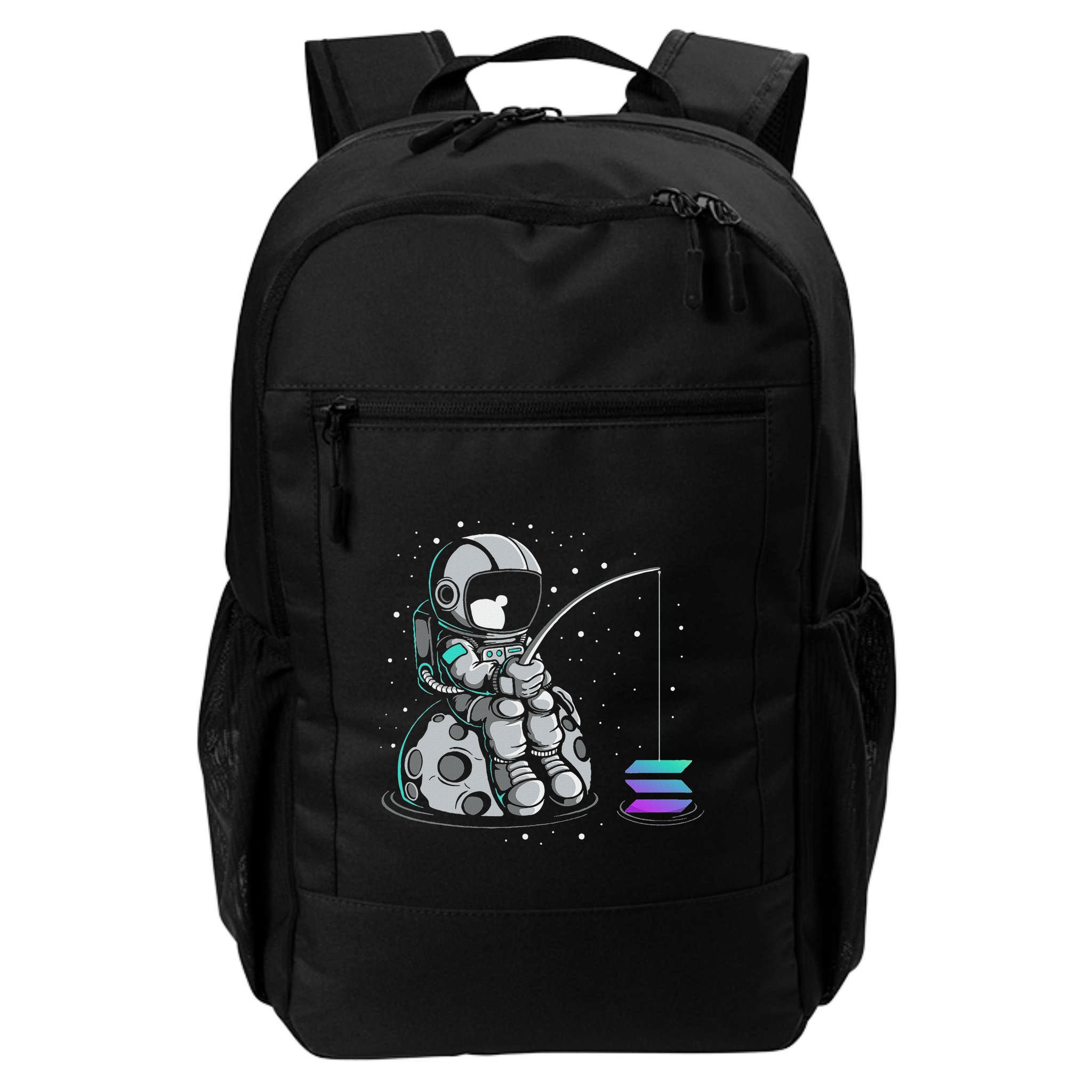Solana Fishing Krypto Bullrun Sol Token Rich Millionaire Backpack