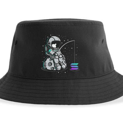 Solana Fishing Krypto Bullrun Sol Token Rich Millionaire Sustainable Bucket Hat