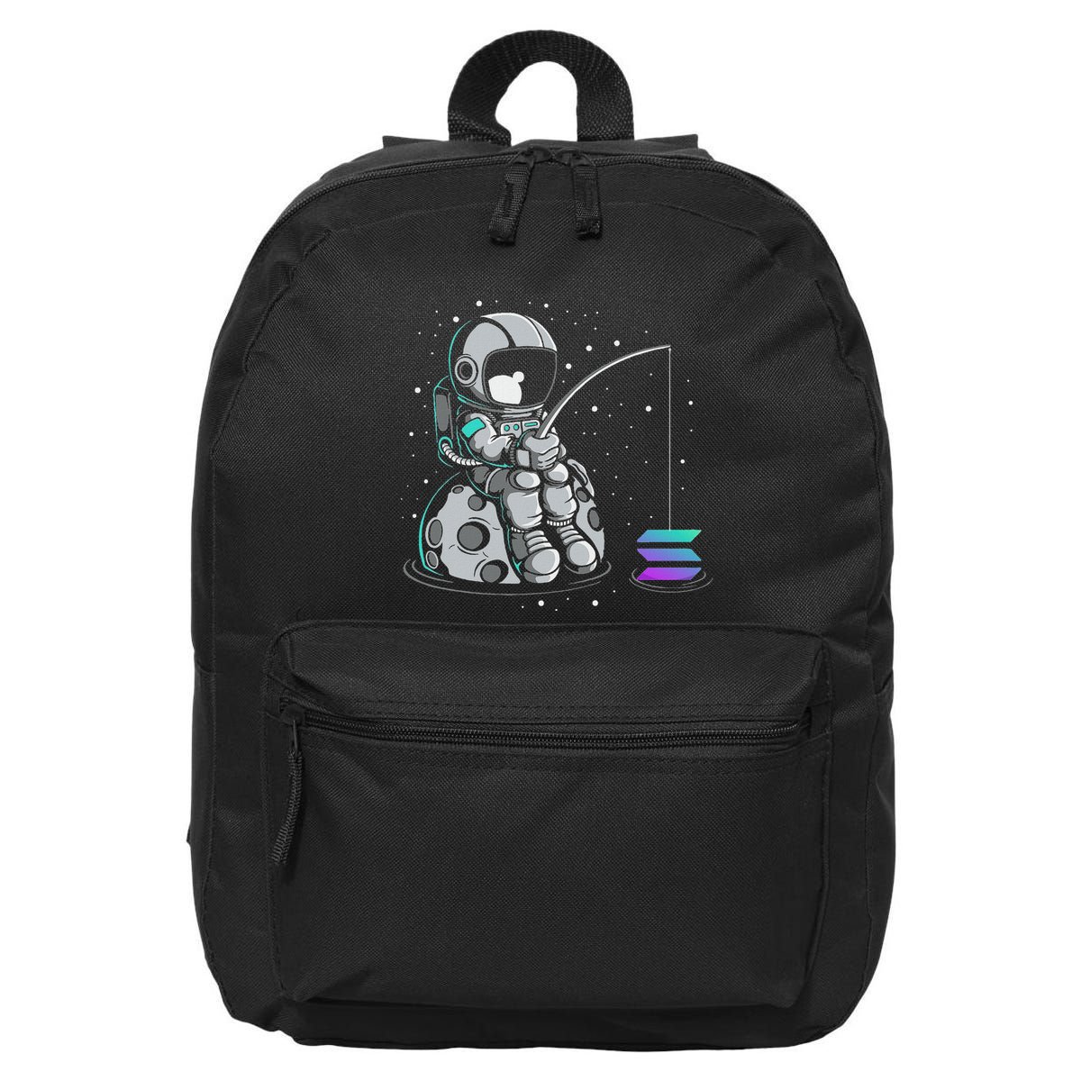 Solana Fishing Krypto Bullrun Sol Token Rich Millionaire 16 in Basic Backpack