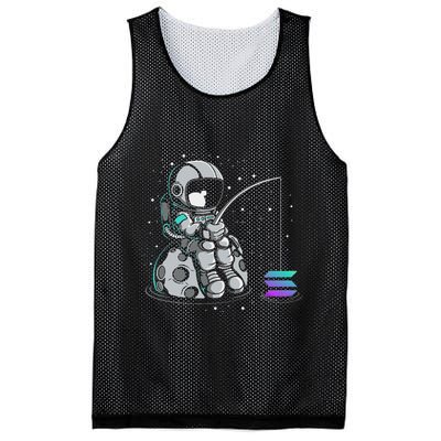 Solana Fishing Krypto Bullrun Sol Token Rich Millionaire Mesh Reversible Basketball Jersey Tank