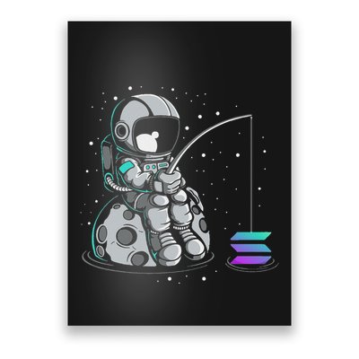 Solana Fishing Krypto Bullrun Sol Token Rich Millionaire Poster