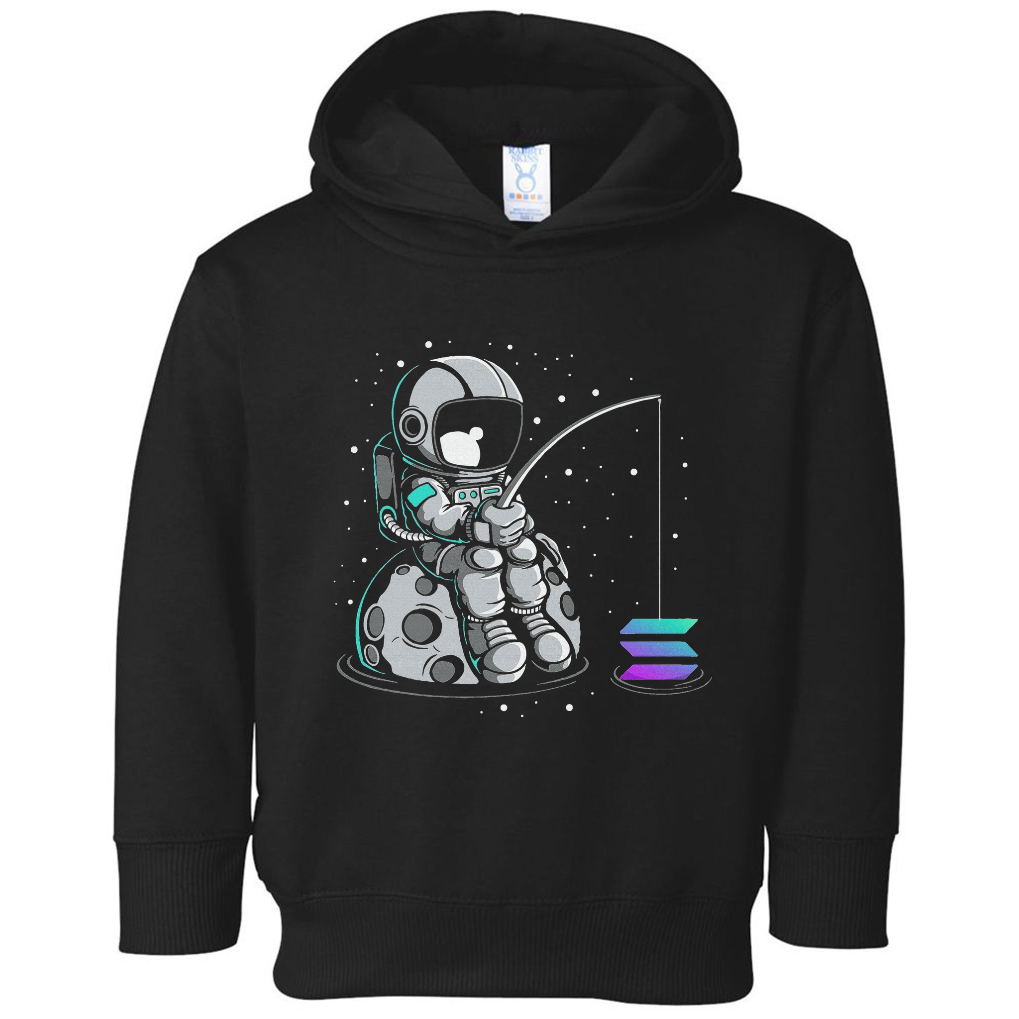 Solana Fishing Krypto Bullrun Sol Token Rich Millionaire Toddler Hoodie