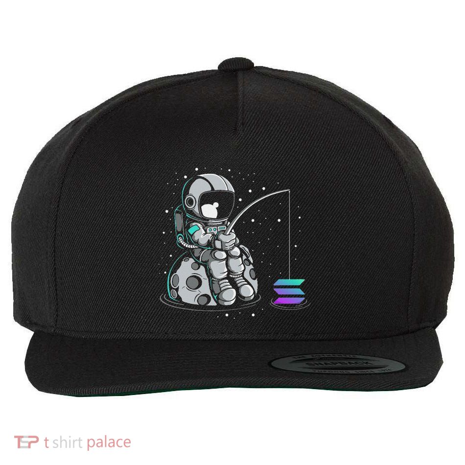 Solana Fishing Krypto Bullrun Sol Token Rich Millionaire Wool Snapback Cap