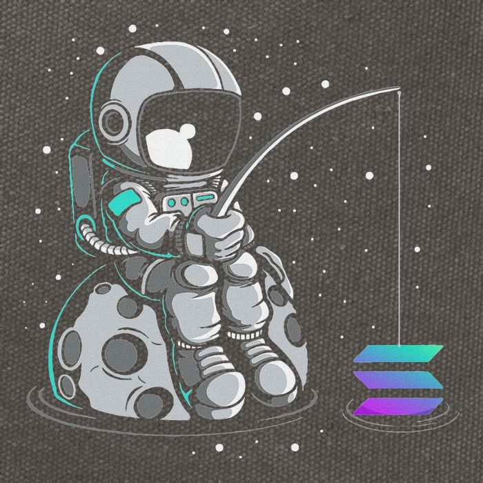 Solana Fishing Krypto Bullrun Sol Token Rich Millionaire Cotton Canvas Backpack