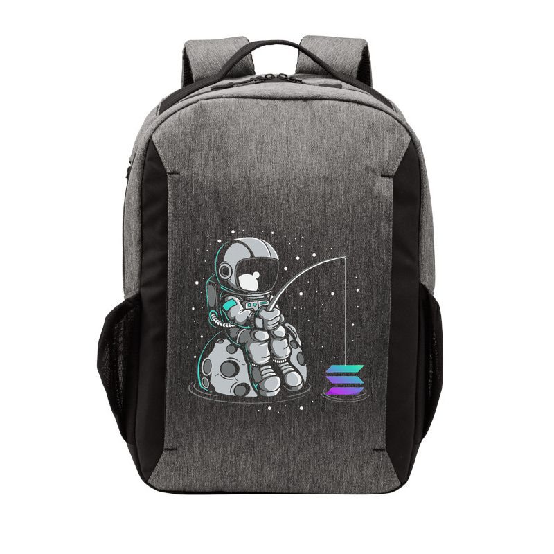 Solana Fishing Krypto Bullrun Sol Token Rich Millionaire Vector Backpack