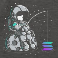 Solana Fishing Krypto Bullrun Sol Token Rich Millionaire Vector Backpack