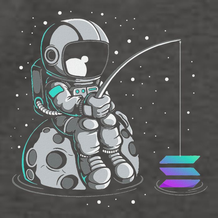 Solana Fishing Krypto Bullrun Sol Token Rich Millionaire Vector Backpack