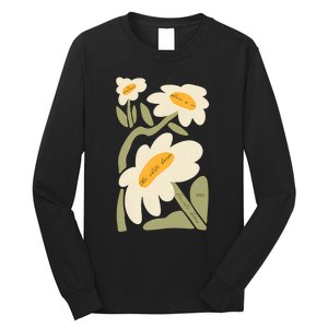 Subtle Flower Kamala Harris Boho Floral Long Sleeve Shirt