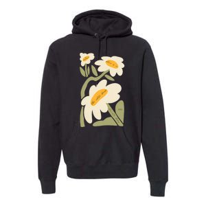 Subtle Flower Kamala Harris Boho Floral Premium Hoodie