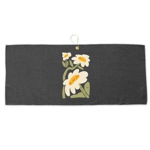 Subtle Flower Kamala Harris Boho Floral Large Microfiber Waffle Golf Towel