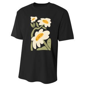 Subtle Flower Kamala Harris Boho Floral Performance Sprint T-Shirt