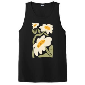 Subtle Flower Kamala Harris Boho Floral PosiCharge Competitor Tank